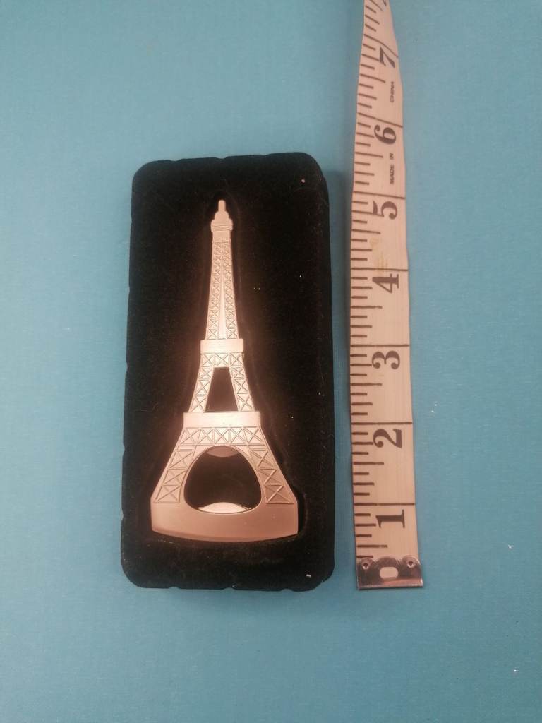 Brand new. Eiffel Tower Bottle Opener Vintage  CHROME PLATED PARIS.