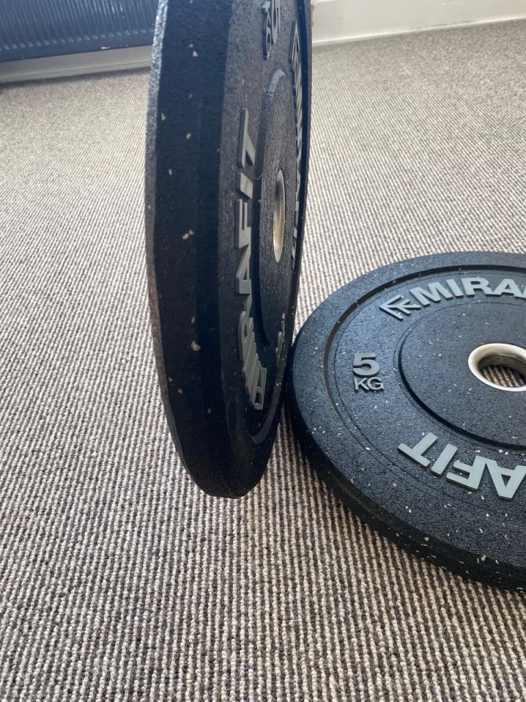 MIRAFIT Crumb Rubber Olympic Bumper Plates