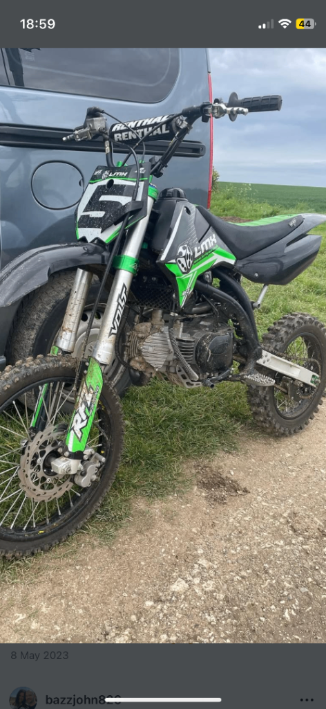 Pitbike pit bike Race spec read add £££s spent and like new pit bike big wheel pitbike 