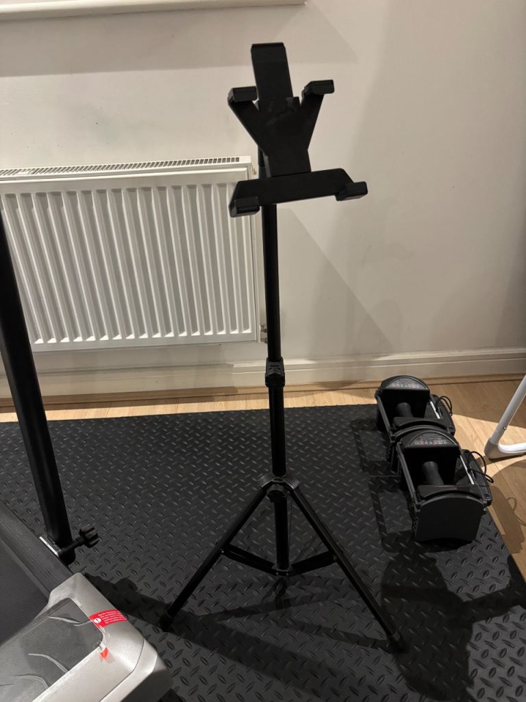 2x Black Tablet and Phone Tripod Stand - Good Condition
