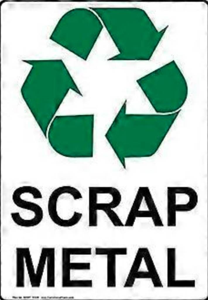 Tumble dryer for scrap metal 