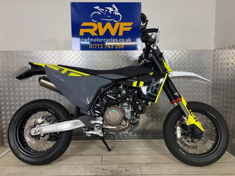 HUSQVARNA 701 SM, 2024, 74 REG, ONLY 1 OWNER & 1,834 MILES, SUPERB COND, EXTRAS