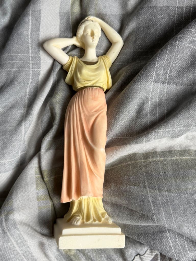 Greek Alabaster Lady Figurine – Made in Greece