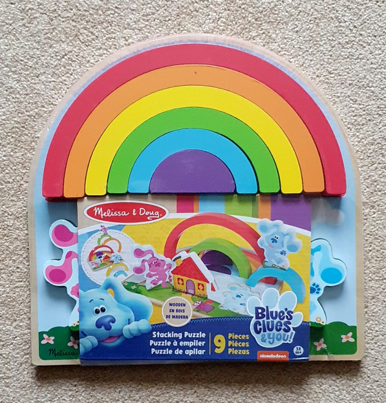 Melissa & Doug Wooden Rainbow Stacking Puzzle. Age 18 month+.  Brand New