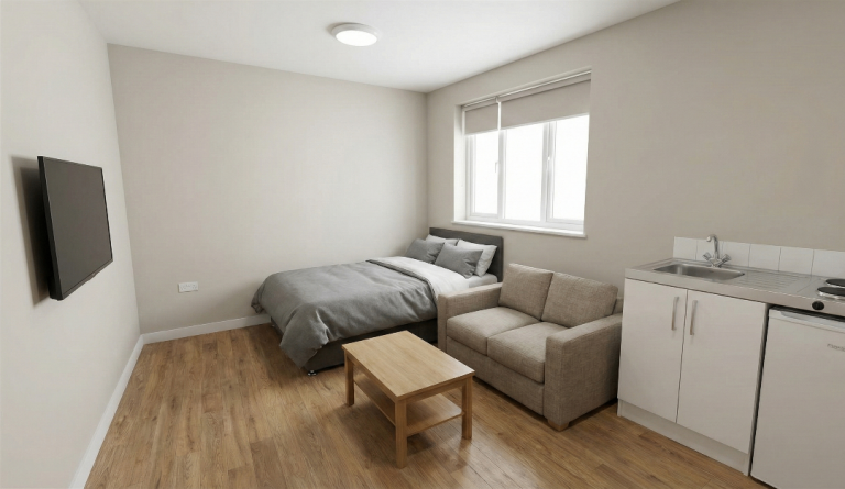 HU1 - Studio/One-Bed Apartment – Flexible Tenancy