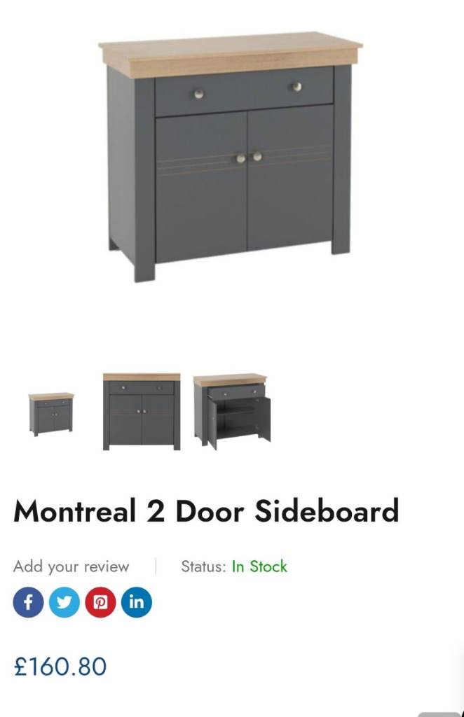Montreal 2 Door Sideboard