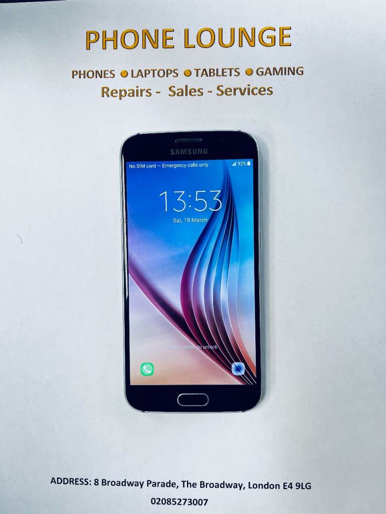 Samsung Galaxy S6 32GB Unlocked to All Network in Good Working Condition