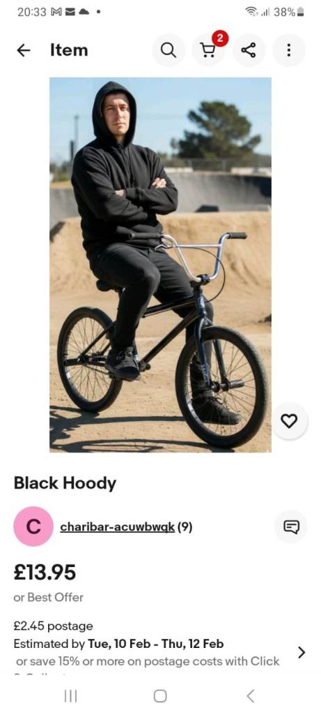 Black mens hoodie