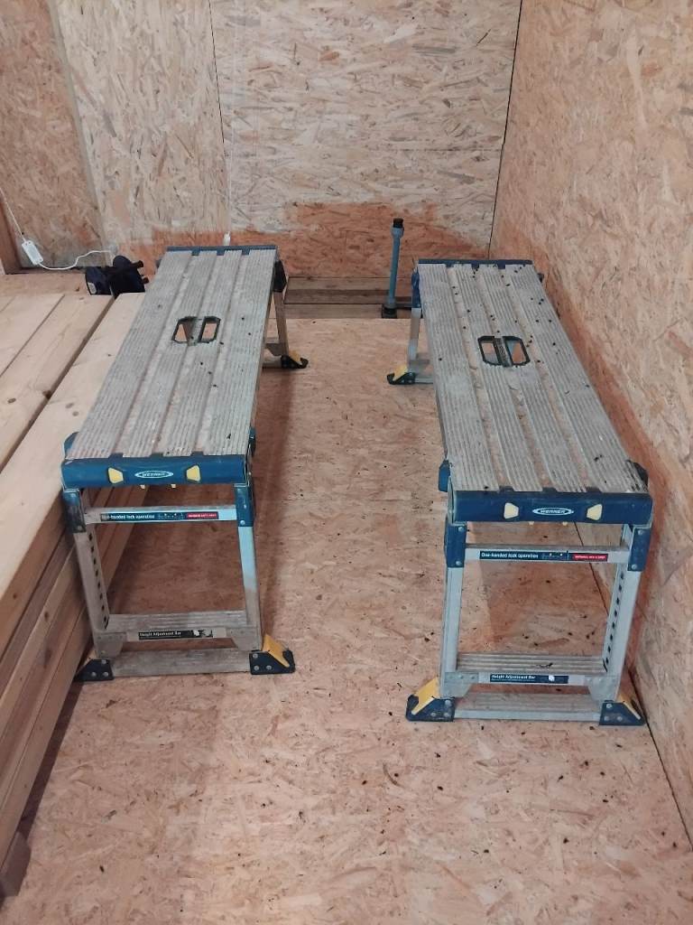 Pair of Adjustable Work Platforms / Trestles – Good Condition