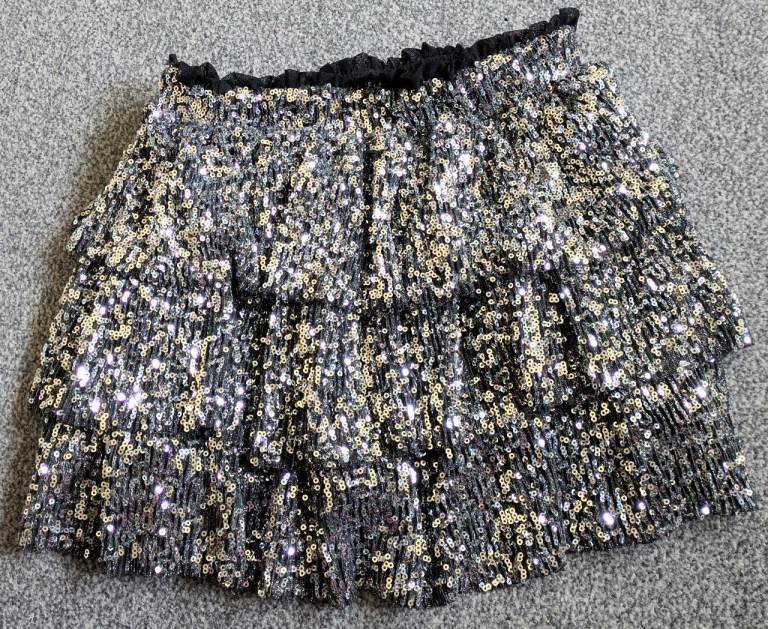 Zara sequin Girls mini skirt Size-164 for age 13-14 y