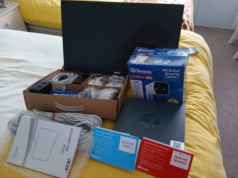 Swan CCTVHome Security System, cameras, Acer Monitor,Control Box, etc.