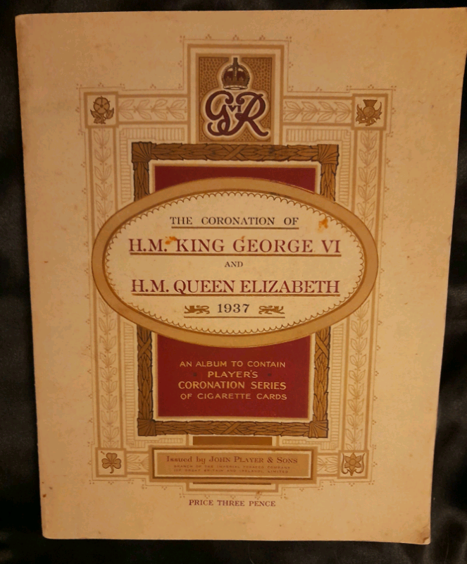 CORONATION OF HM KING GEORGE VI,  HM QUEEN ELIZABETH, CIGARETTE CARDS