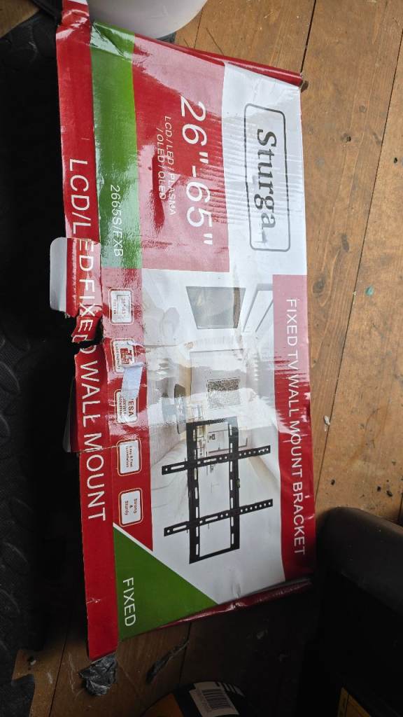 Sturga Fixed TV Wall Mount Bracket 26"-65" – Brand New