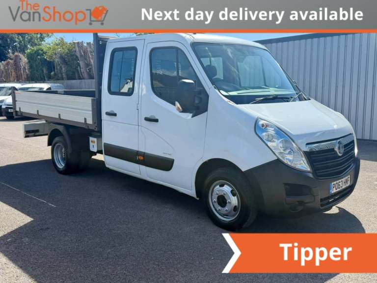 2013 Vauxhall Movano 2.3 CDTi 3500 HDT Dropside Tipper Double Cab 4dr Diesel Manual RWD L3 Euro  ...