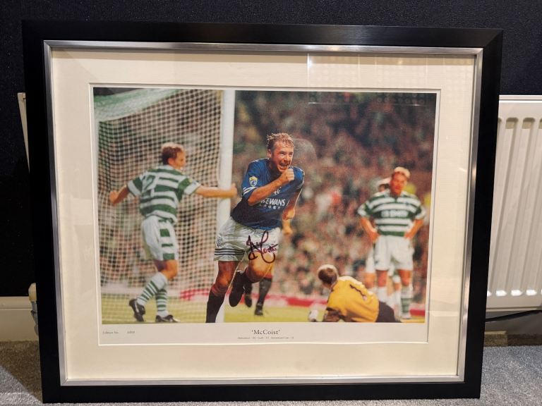 Ally McCoist Signed Framed Rangers Print by Gadsby's