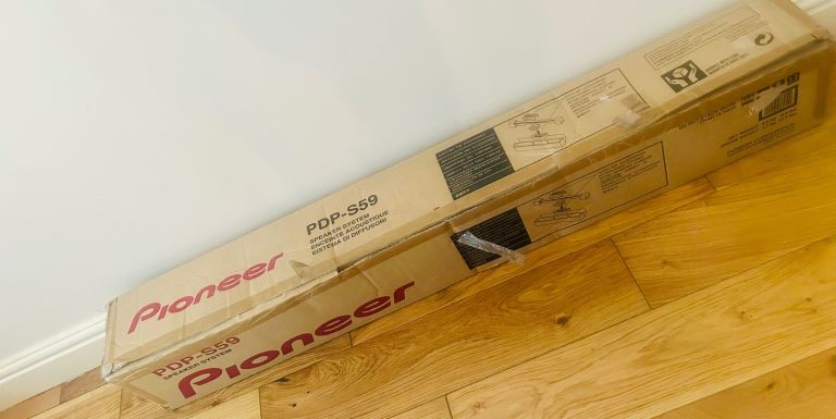 New Pioneer PDP-S59 TV Speakers Boxed with Fittings 18W home cinema experience 