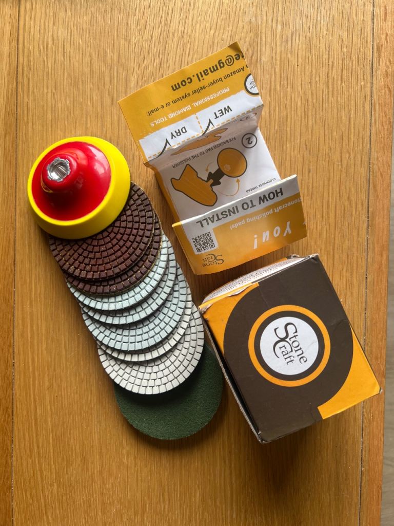Stone Craft Diamond Polishing Pads Kit - Wet/Dry