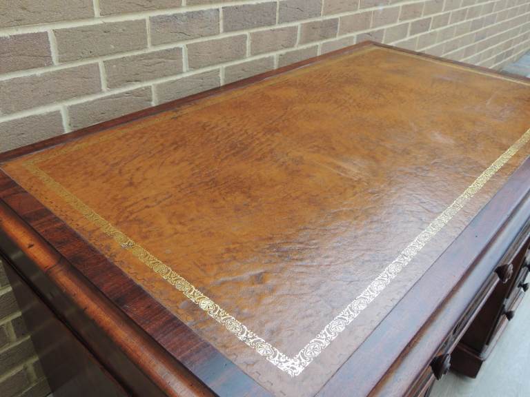 Antique Victorian Pedestal Desk (UK Delivery)