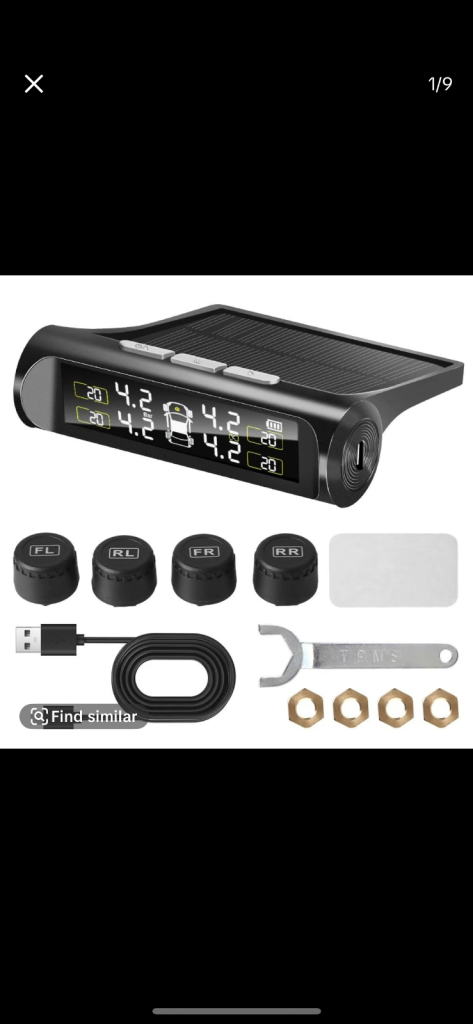 Brand new solar tyre pressure set 