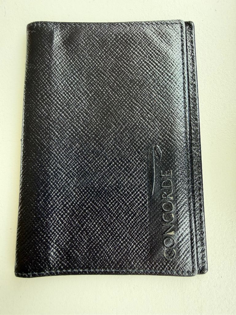 British Airways Concorde Smythson Bond Street Note Pad Leather Money Wallet