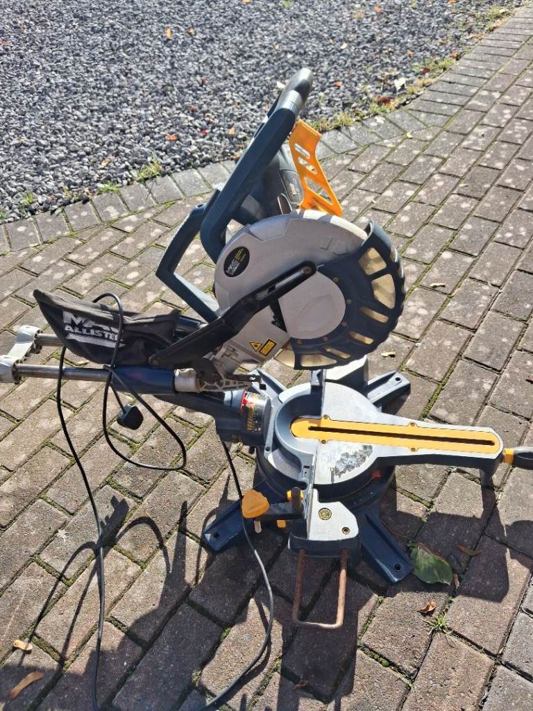 Large McAllister 240v sliding compound mitre saw 