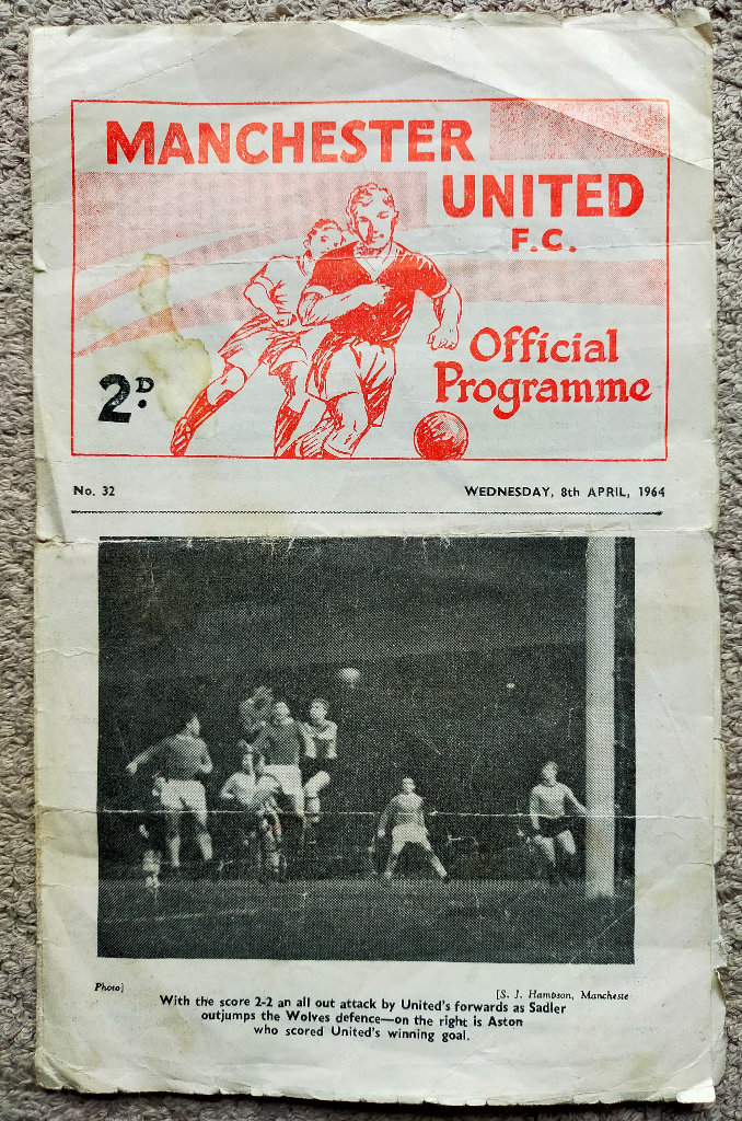 MAN UTD v MAN CITY | FA YOUTH CUP SEMI-FINAL | 1963/1964 | 8 APR 1964 - Featuring George Best