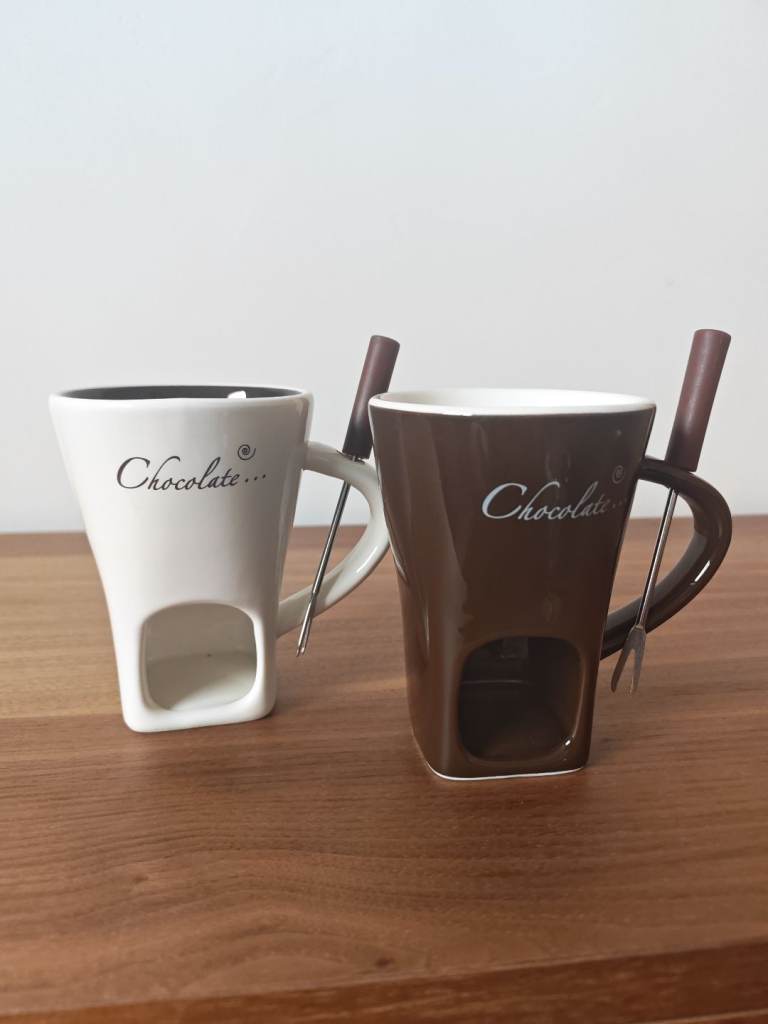 Pair of Brand New Fondue Mugs