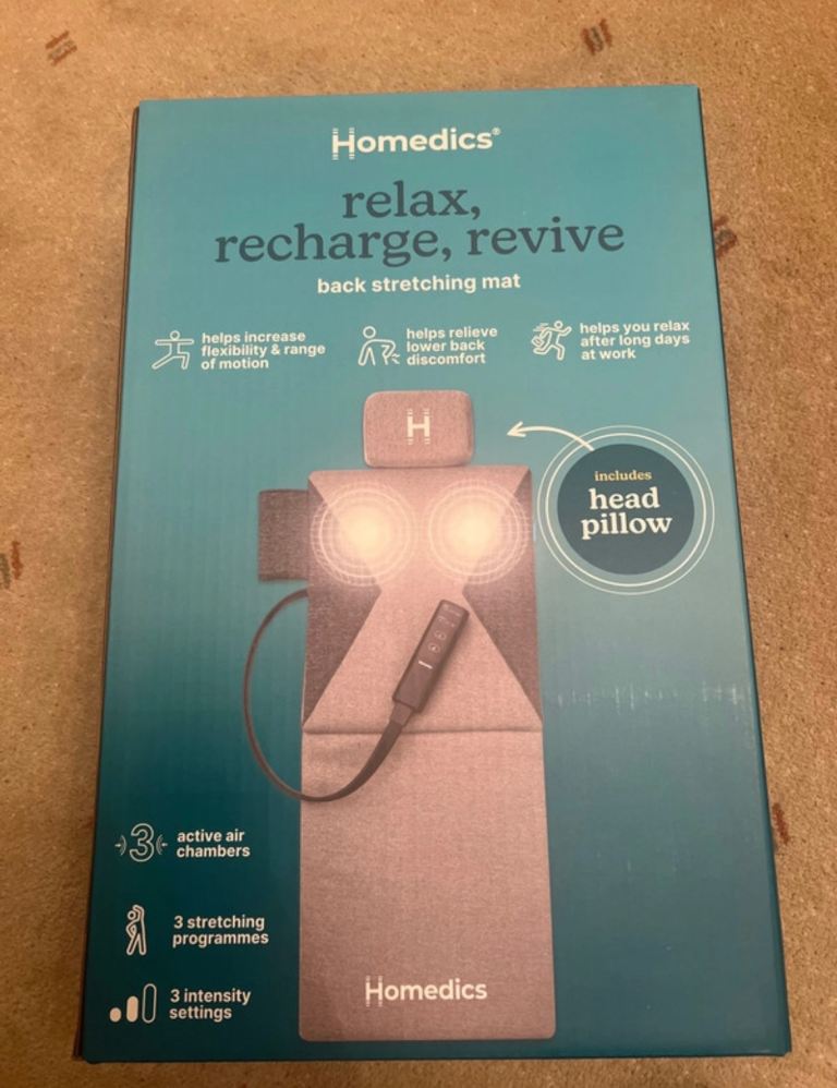 Homedics back stretching mat massager