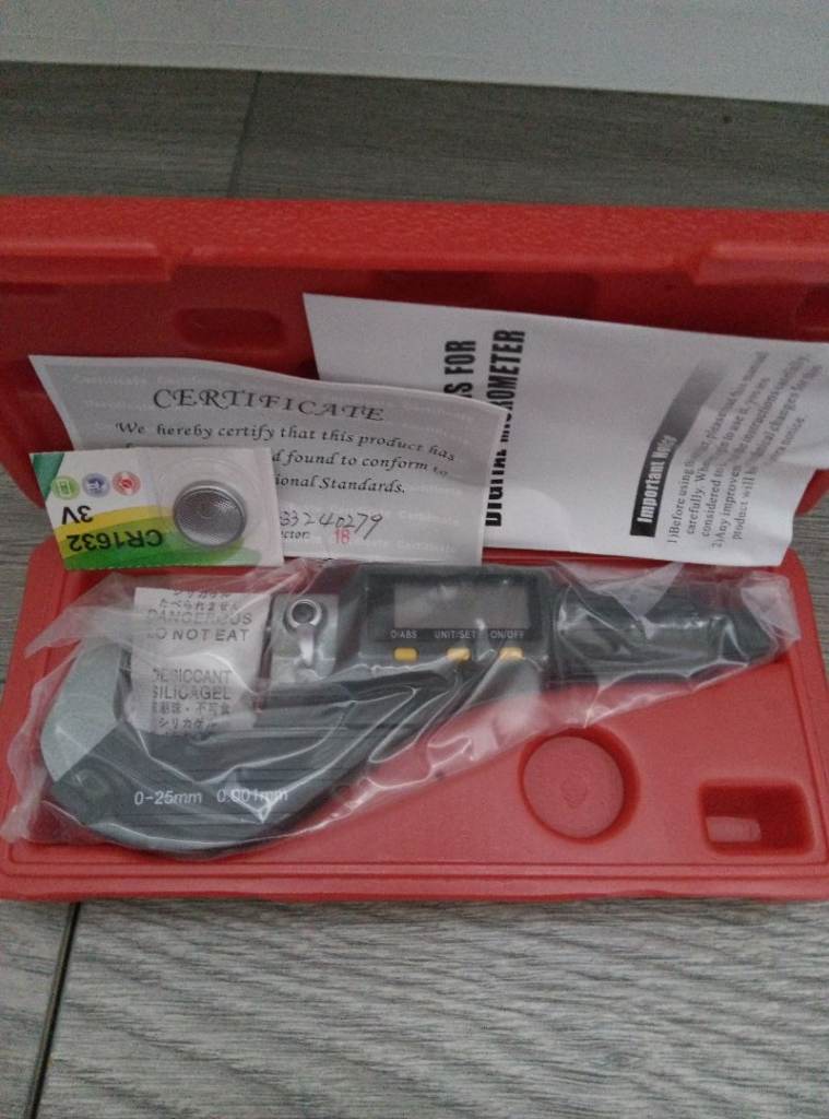 Digital Micrometer 0–25mm 