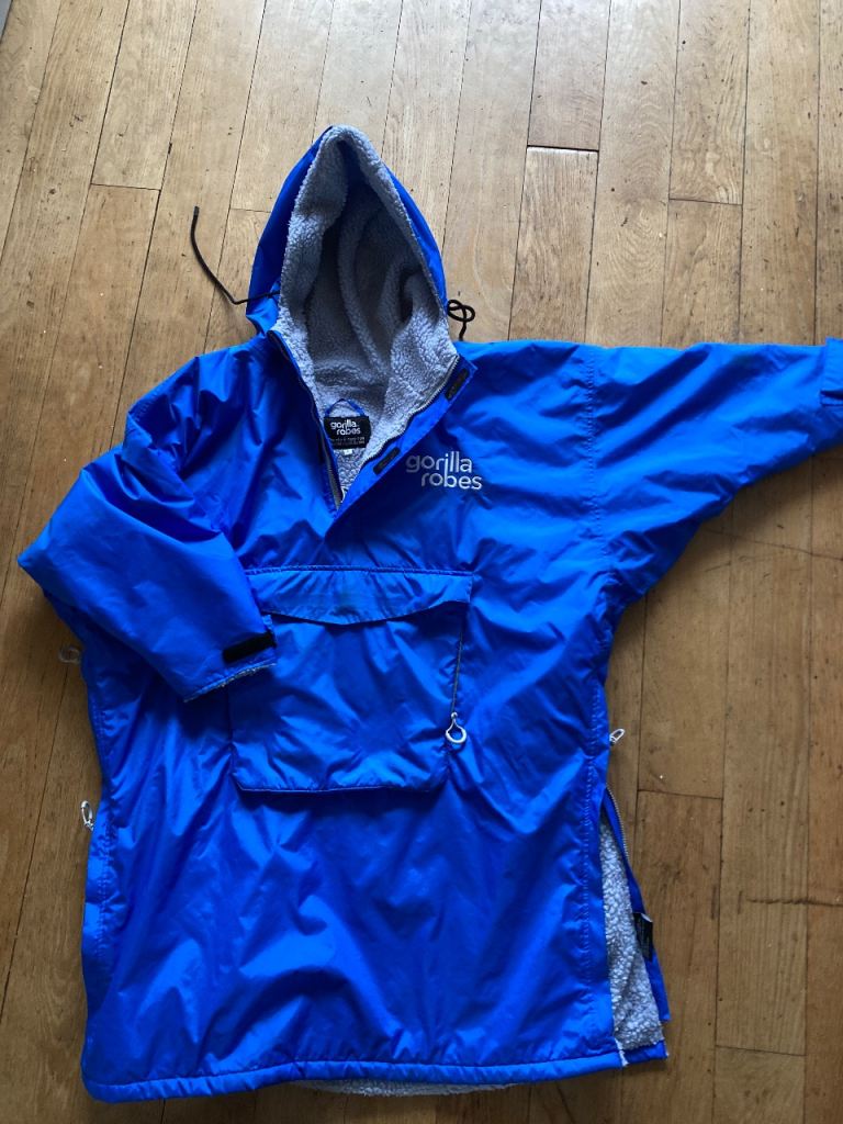Gorilla Robes Adult Dry Robe Changing Robe - Blue, Good Condition