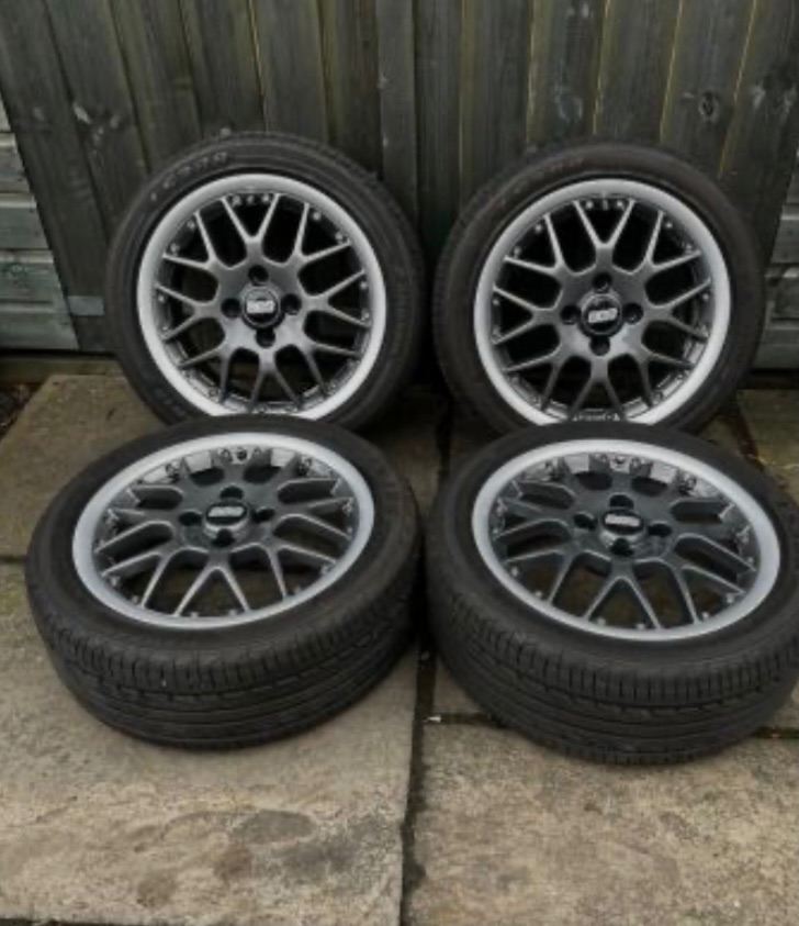 Rare 15” BBS rs772 alloy wheels 4x100 with near new tyres. Genuine Volkswagen VW suit polo etc 