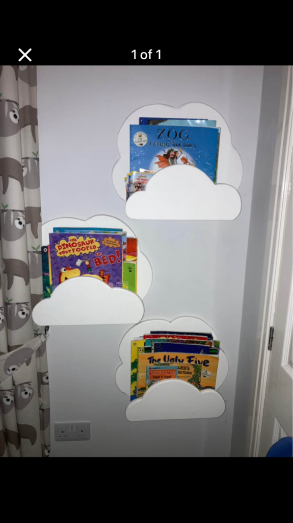  3 cloud shelves /bookshelf 