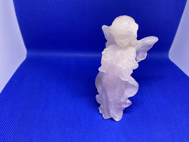 image for Rose Quartz Praying Angel 