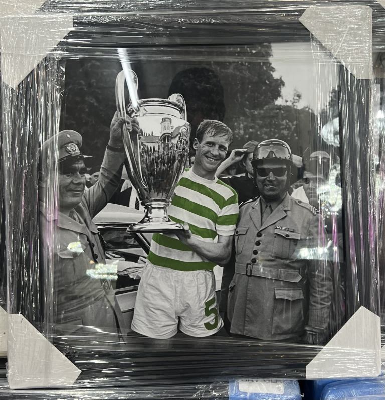 Framed Celtic picture with cup and finished with black frameNEW