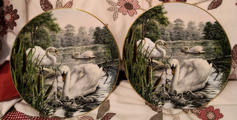 Royal Doulton Swan plates