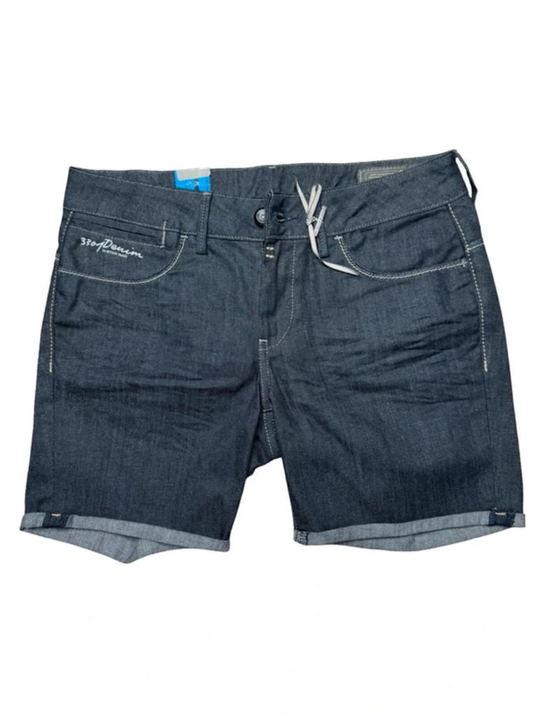 G-Star RAW 3301 Denim Shorts Dark Wash Ladies UK 12 W31 Designer Summer