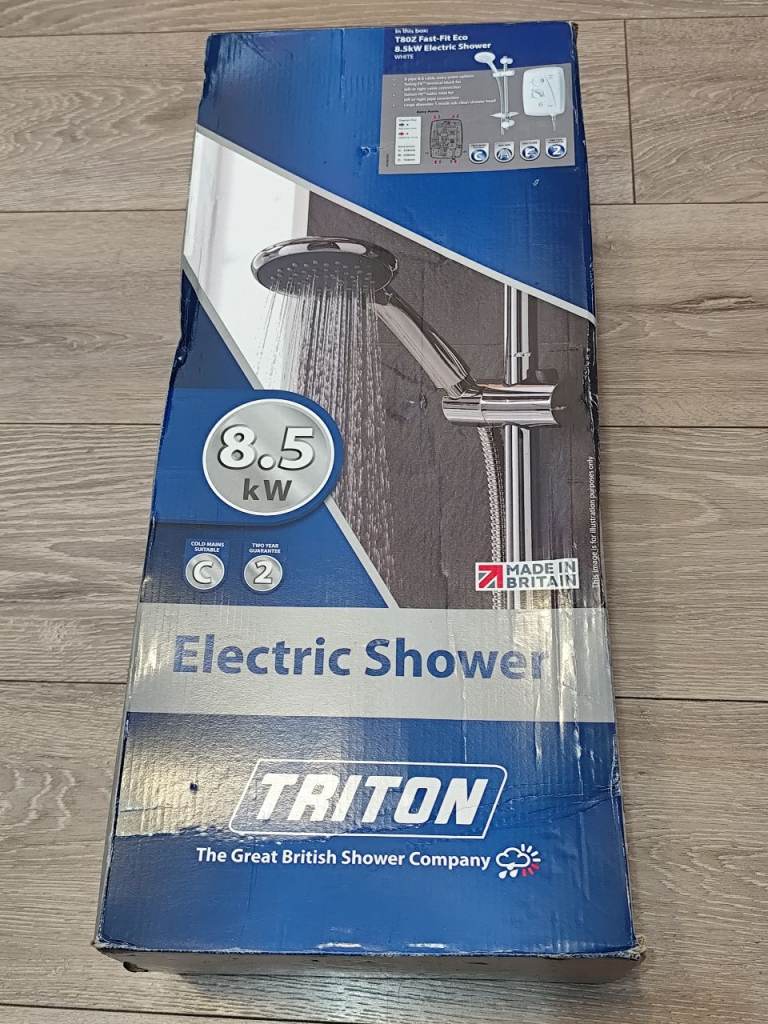 TRITON T80Z FAST-FIT ECO ELECTRIC SHOWER 8.5KW MADE IN BRITIAN