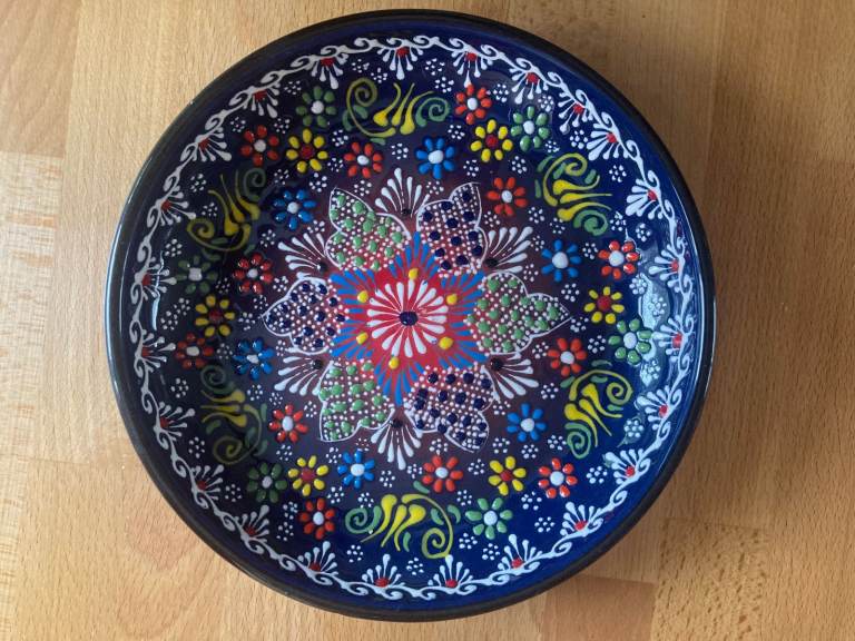 image for Andalusian Ceramics Hand Painted Plate Made in Spain