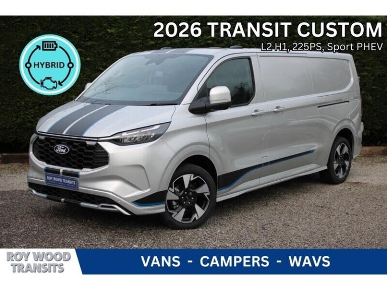 Ford Transit Custom 320 L2 H1 Sport 2.5 232 PHEV - Super to drive Panel Van Petrol Automatic
