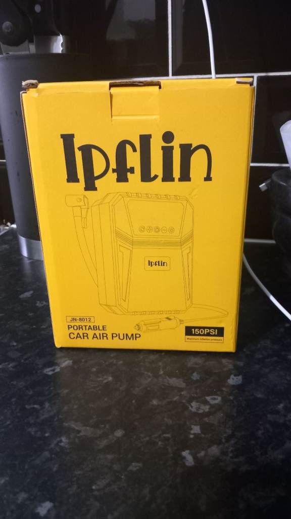 Ipflin JN-8012 Portable Car Tyre Inflator Air Compressor 12V DC 150 PSI