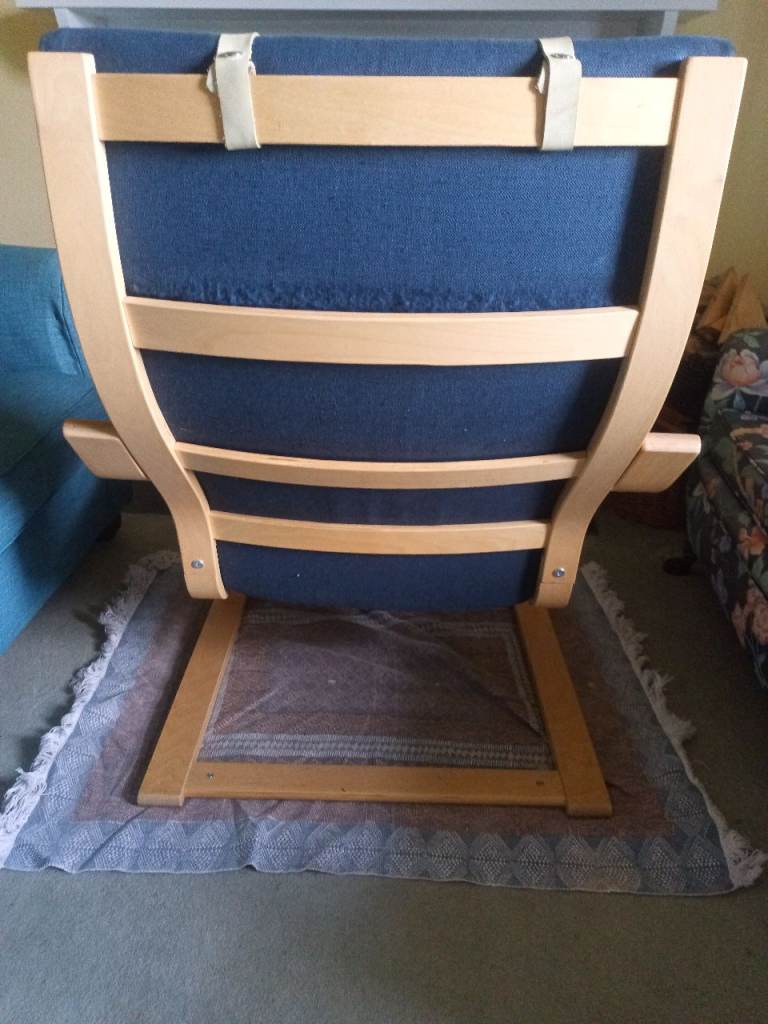 IKEA Poang armchair - navy blue