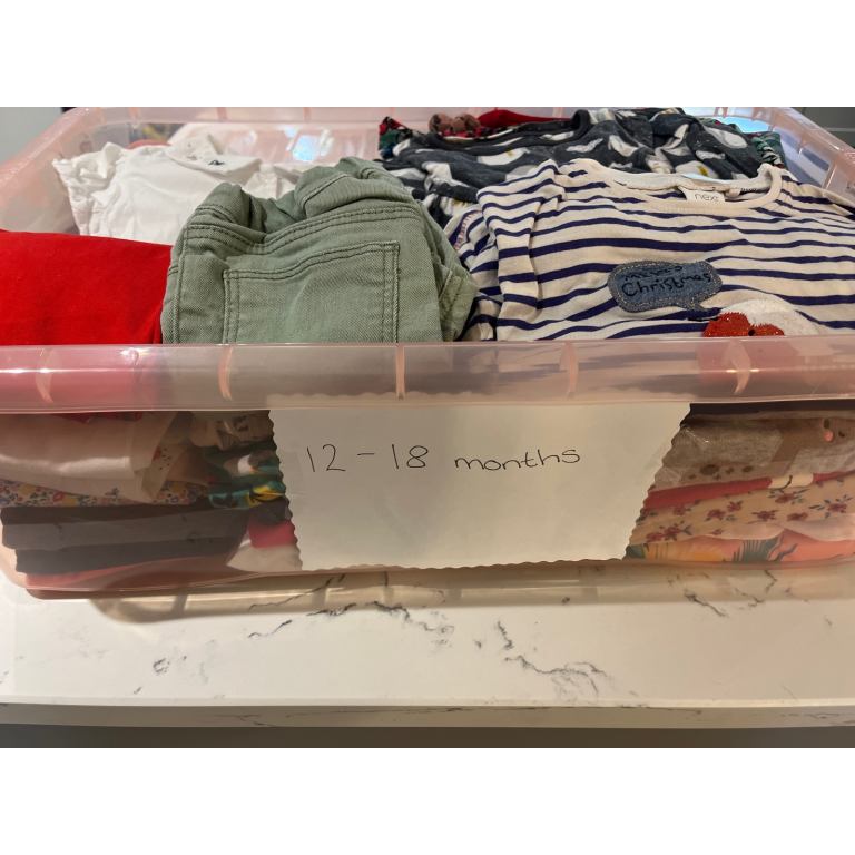 Box full of baby 12-18 months girl clothing 