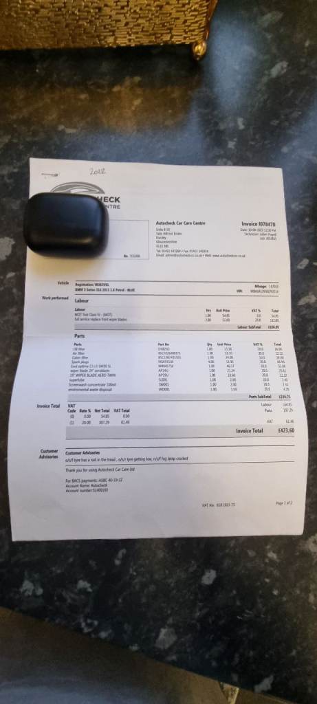 2013 BMW 316I Se Full Service History 