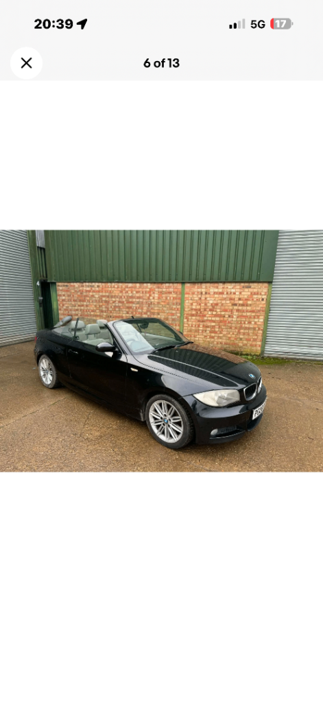 BMW, 1 SERIES, Convertible, 2008, Manual, 1995 (cc), 2 doors