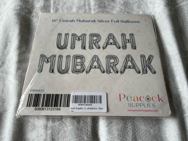 Umrah Mubarak Balloon Banner