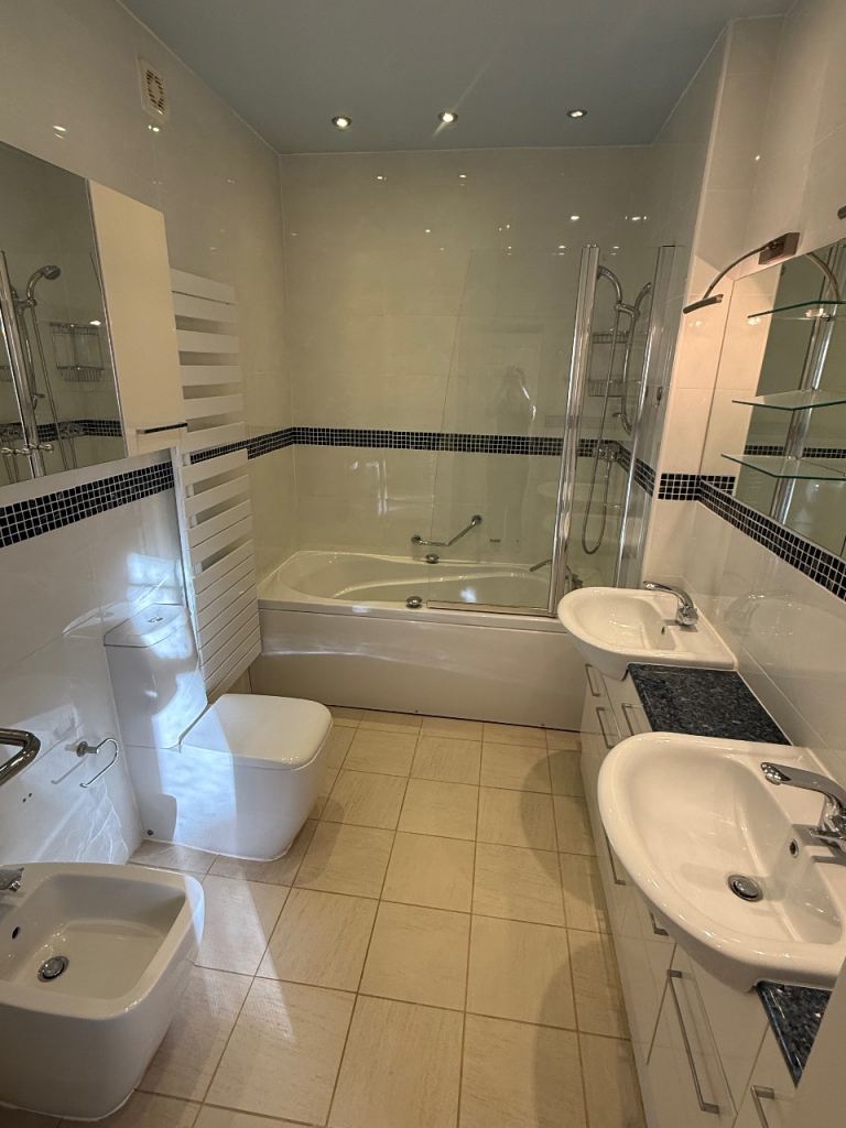 Complete Bathroom Suite with Double Vanity and Bidet
