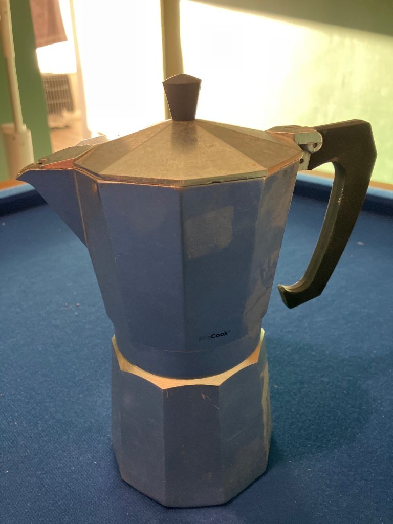 ProCook Aluminium Moka Pot - Silver, Good Condition