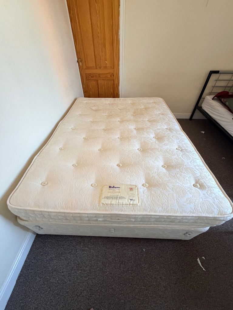 King size Mattress and Divan Base – Fair Condition