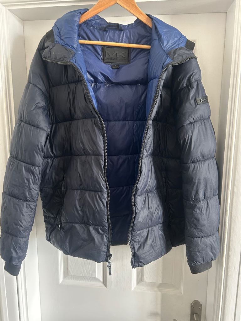 MK (Michael Kors) Mens Puffer Jacket - Navy, Good Condition