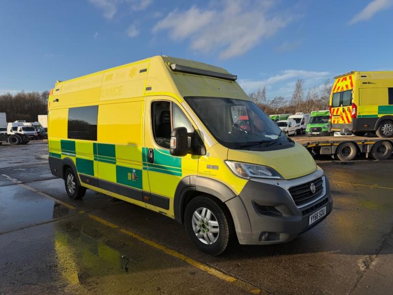 2016/66 FIAT DUCATO L4H3 EX AMBULANCE 3 LITRE 180PS EURO6 DIRECT NHS PRICE + VAT